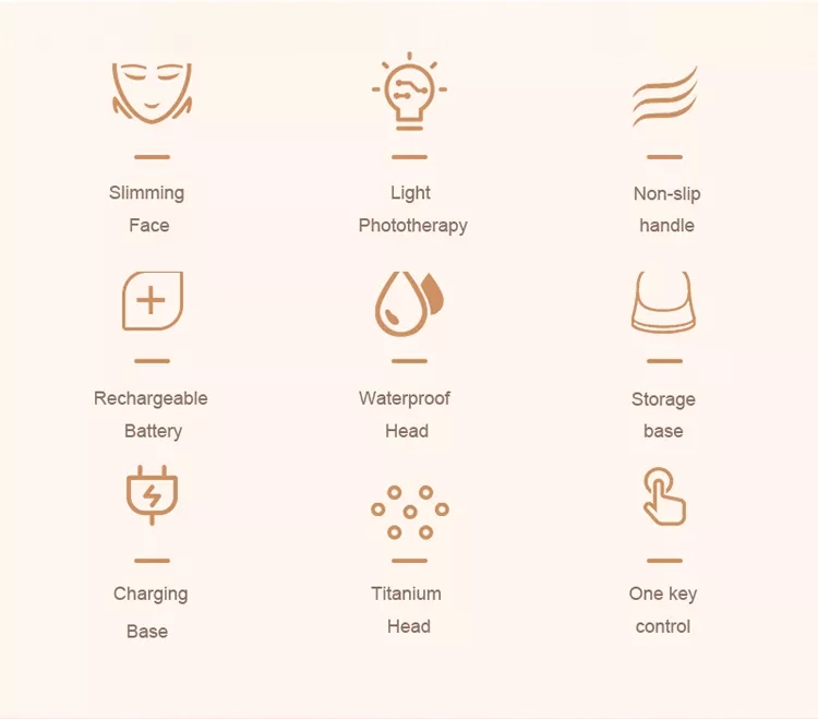 Photon Face Lifting and firming skin care beauty machine for led skin care