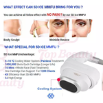 1,000,000shots 8D Ice Cooling HIFU 5D Smas Lifting Ice Skin Care Beauty Machine