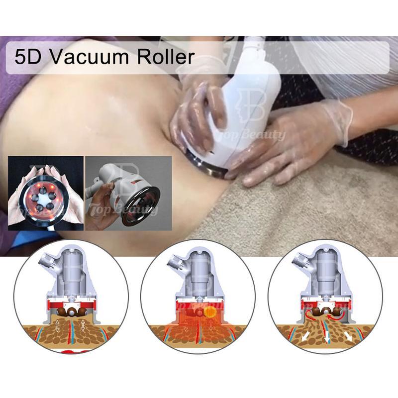 5D vacuum infrared roller cellulite reduction machine